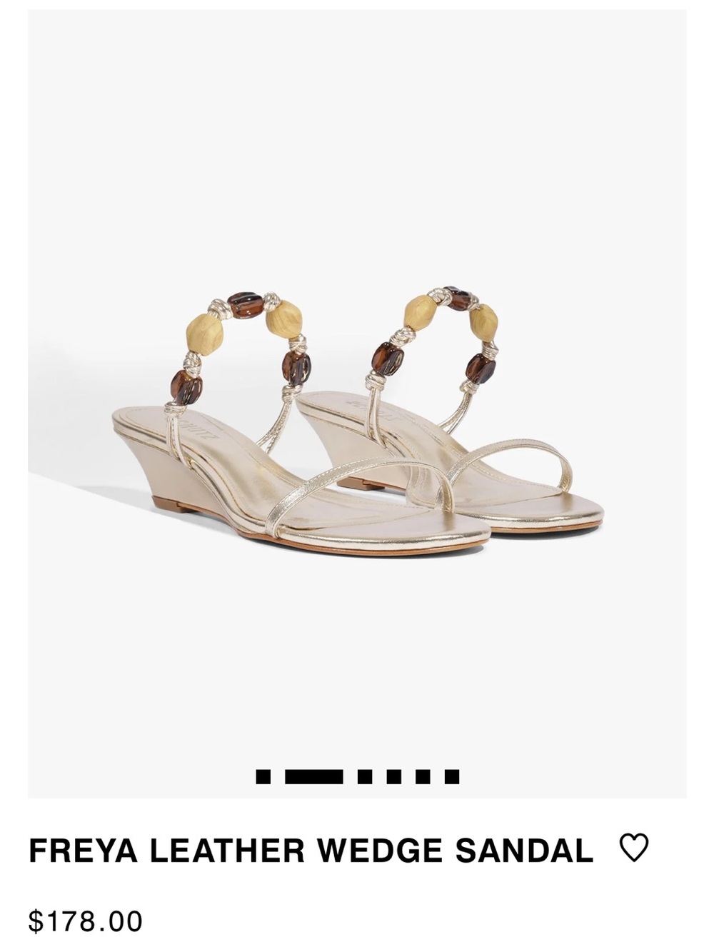 SCHUTZ FREYA LEATHER WEDGE SANDAL - Picture 6 of 9